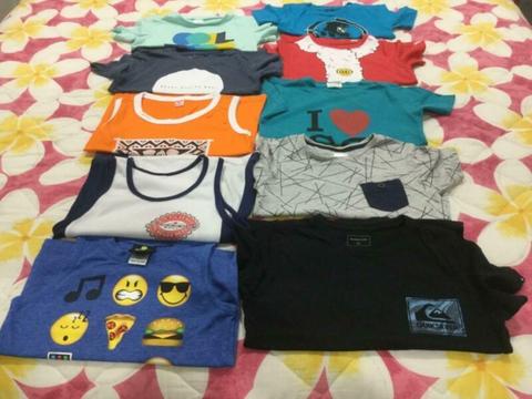 BOYS Summer Clothes T-Shirts & Singlets SIZE 4 - THE LOT FOR $5