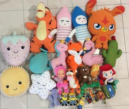 Kids Boy Girl Plush Toys Tigger, Minions, Lorax, Unicorn Swan Fox