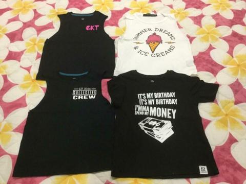 BOYS T-SHIRTS & SINGLETS Size 3 - THE BUNDLE FOR $20