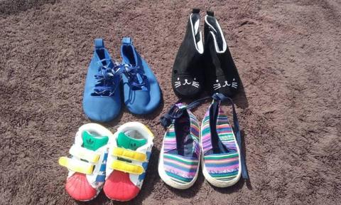 Size 3 pre-walker baby shoes bundle