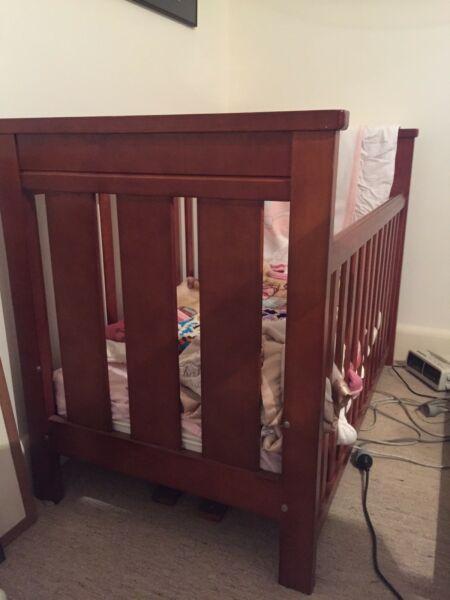 Large wooden cot