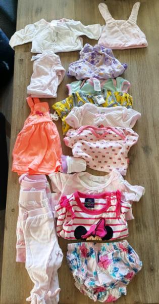 Size 0000 baby girl clothes bundle
