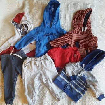 AS NEW: Boys size 6-18month cool weather bundle with 7 pieces!!!