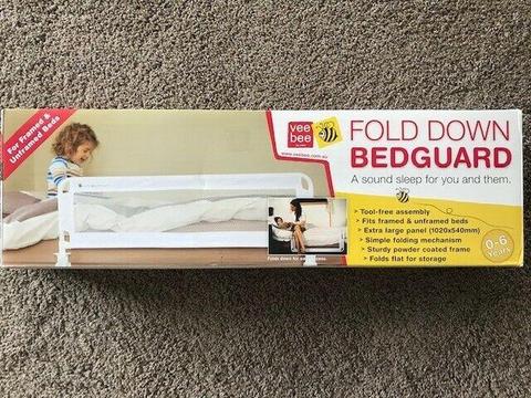 Vee Bee Fold Down Bed Guard / Bed Rail - Excellent condition