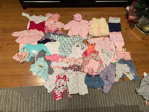 Bundle of baby girl clothes size 00 3-6 months
