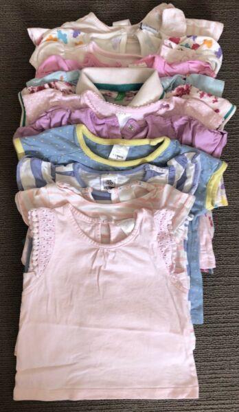 Size 0 Baby girl summer clothes bundle