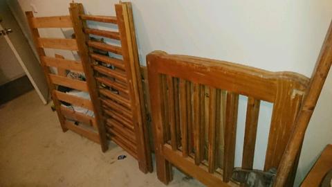 Solid pine cot