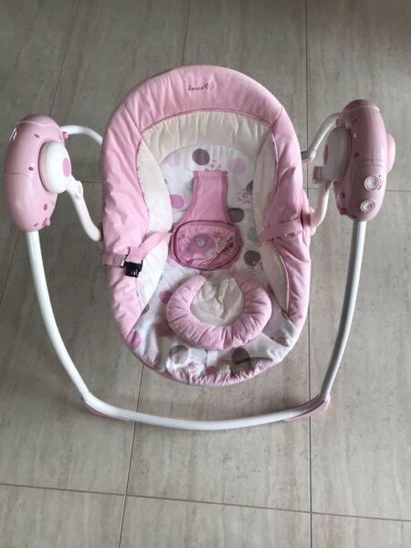Baby swing pink $45