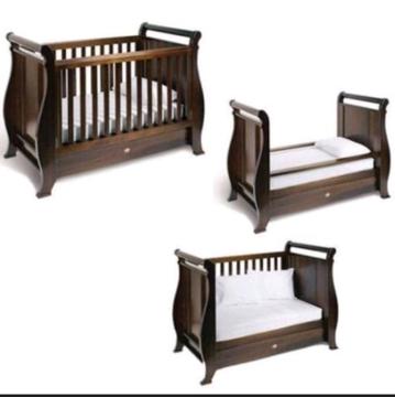 3 in 1 Boori Sleigh Cot, Change Table and Drawers