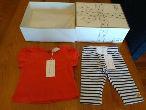 PUMPKIN PATCH GIRLS OUTFIT SIZE 000 - BRAND NEW WITH BOX