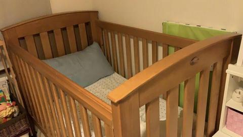 Original Boori Solid Timber Cot/ Toddler Bed