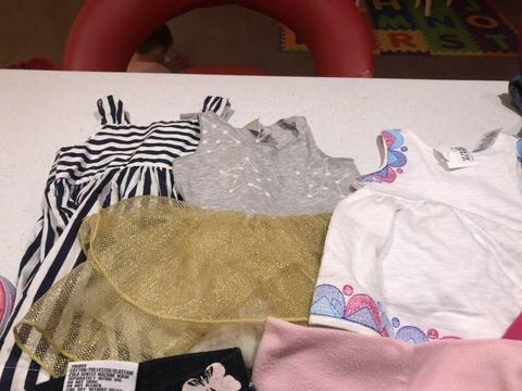 Size 1 girls excellent condition clothing bundle with shoes