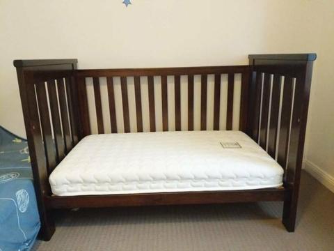 Boori Country Collection Baby Toddler Cot Bed inc Boori Mattress