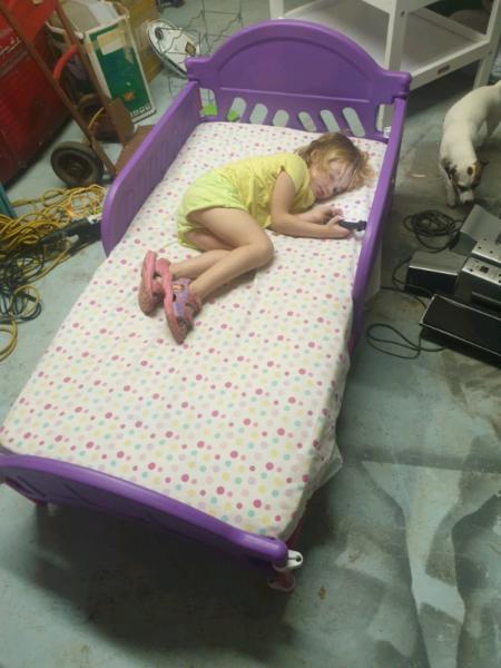 Toddler bed with mattress