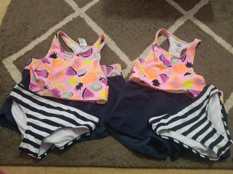 girls bather sets size10 and 12 $15 each new I paid $20 each