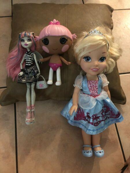 Girls Dolls Disney, Lala Loopsy, Monster High