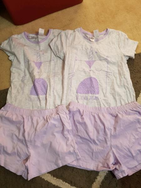 girls size 10 and 12 pjs $5 for both