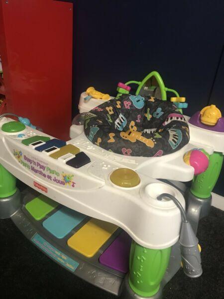 Fisher Price Step and Play Piano Toy baby Bouncer