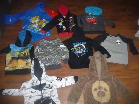 size 4 boys jumpers jackets and rain coat