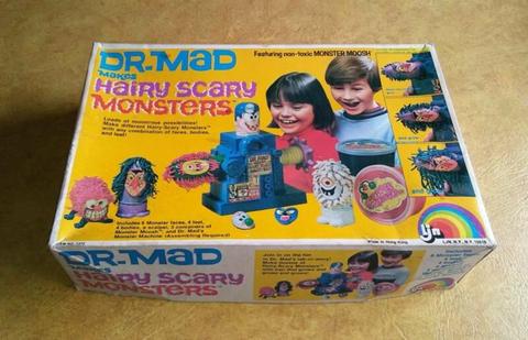 Vintage Dr. Mad Monsters Play Doh Set
