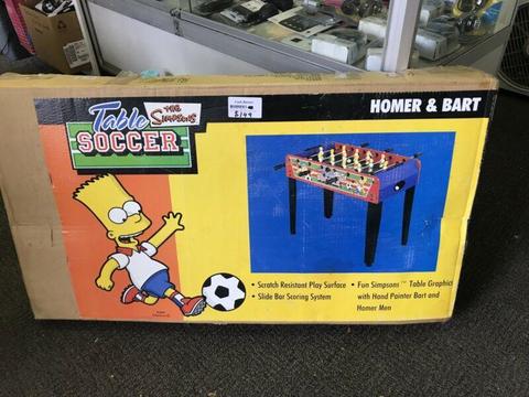 RARE The Simpsons foosball soccer table brand new in box