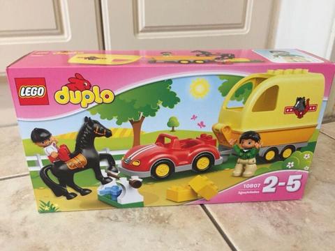 NEW LEGO Duplo Horse Trailer Set 10807