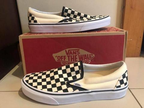 Vans Classic Slip On Sneaker - Black & White Checkerboard