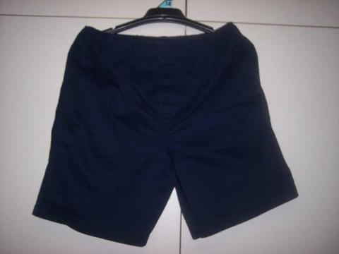 7 pairs boys navy blue shorts-size 14