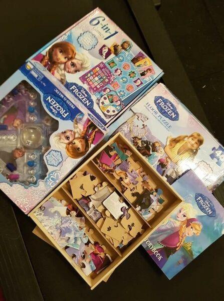 Frozen puzzles and games