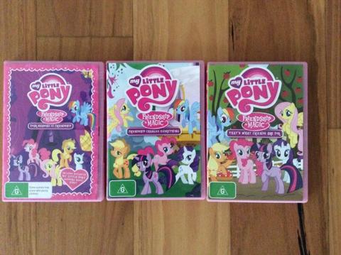 My little pony DVDs (set of 3)