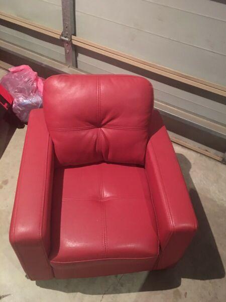 Kids leather chair