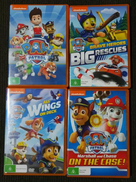 Paw patrol DVD's (4 disc's excellent condition)