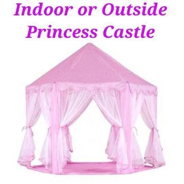 Princess Castle Play Tent. Outside, Inside use. Brand New