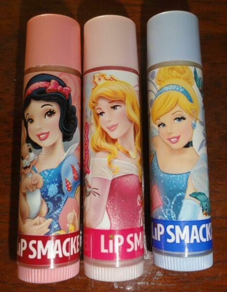 Disney character lip glosses x 3