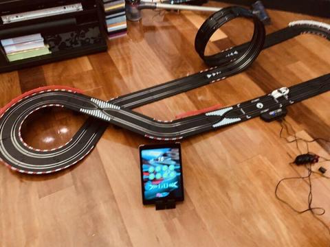 Brand new Slot car track with iPad app race counter!