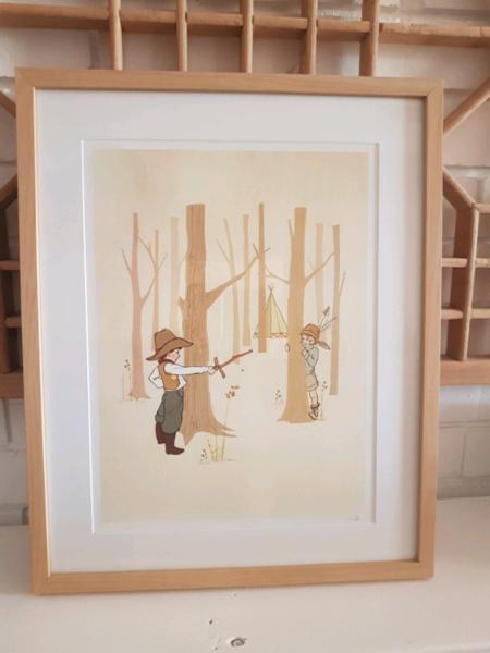 'Belle and Boo' framed print