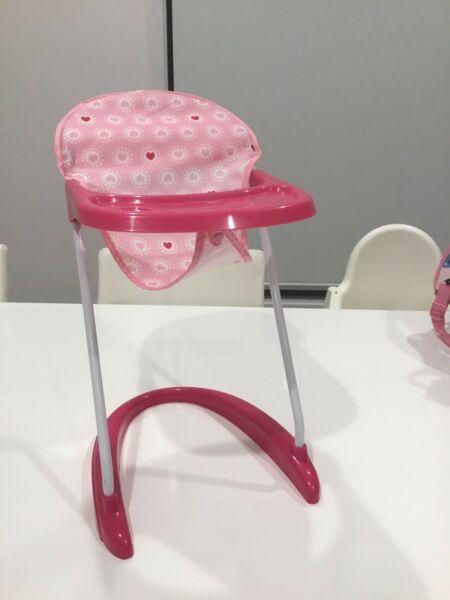 Wanted: Pink dolls high chair