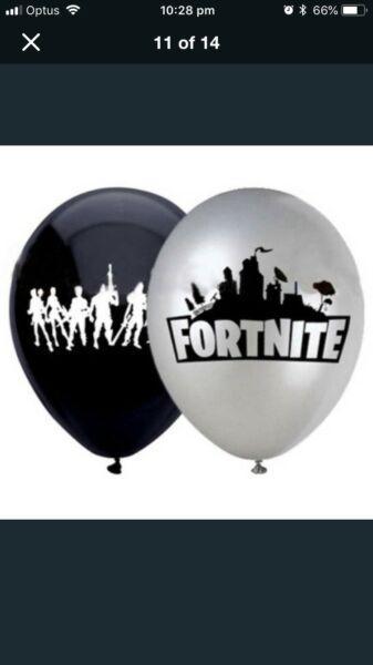Fortnite Party Balloons (black version available only)