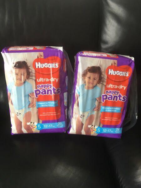 Brand new boys huggies nappy pants