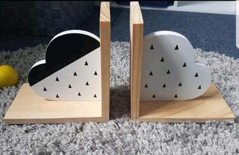 Wooden book ends
