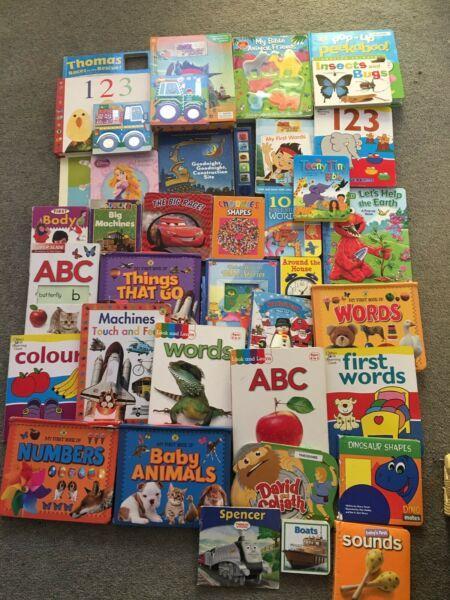 Bulk lot of toddler books - cardboard pages - average condition