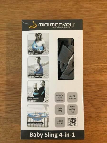 Minimonkey 4 In 1 Sling Baby Carrier. RRP $79.95