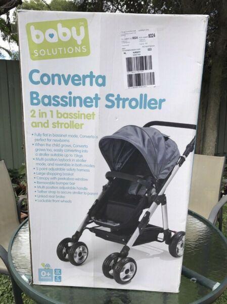 Brand New - Baby Solutions Converta Stroller/Pram/Bassinet
