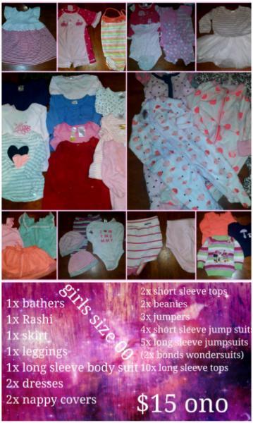 Girls size 00 bulk clothing 35 items