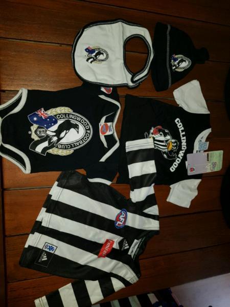 AFL collingwood baby clothes