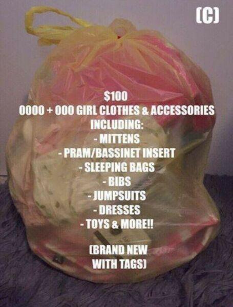 0000 & 000 BABY GIRL CLOTHES, TOYS & ACCESSORIES!!