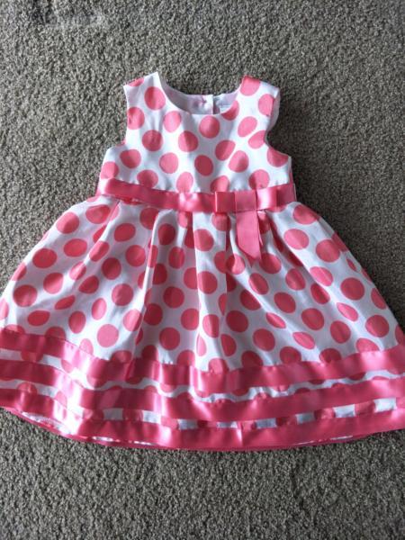 Size 1 Pink Spotty Dress