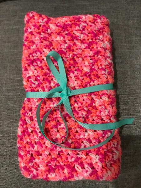 Bright Brand New Crochet Baby Blanket
