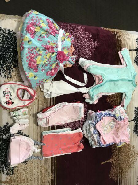 Baby girl clothes 0-3 months (Summer baby)