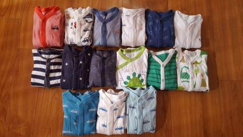 Baby Onesies - 15 pieces; Next and Mark & Spencer brands